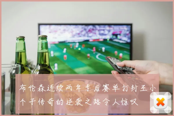 布伦森连续两年季后赛单打封王小个子传奇的逆袭之路令人惊叹
